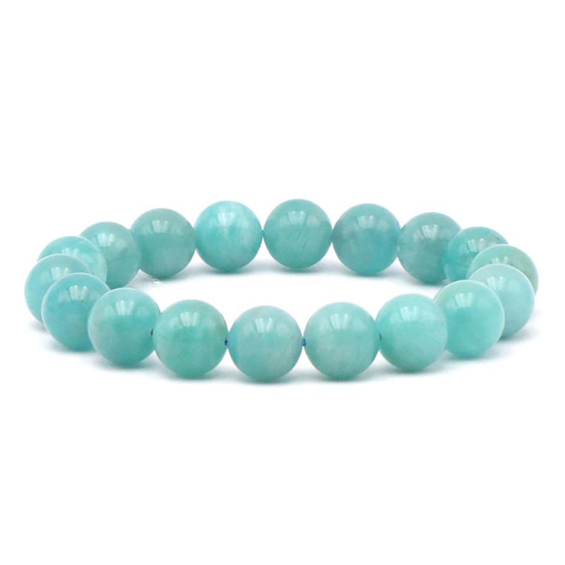 Bracelet amazonite Etats-Unis AA (boules 11,5-12,5mm)