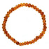 Bracelet ambre cognac Lituanie A (perles 6-8mm)