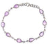 Bracelet améthyste Brésil AA argent 925