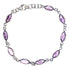 Bracelet améthyste Brésil AA argent 925