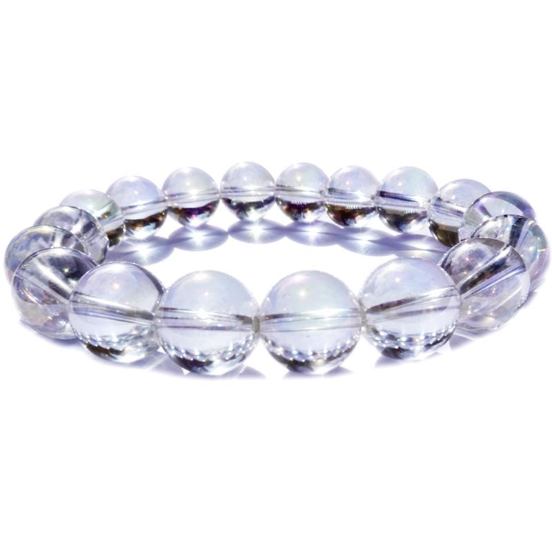 Bracelet quartz angel aura Brésil AAA (boules 10mm)