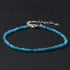 Bracelet apatite bleue perles facettées argent 925