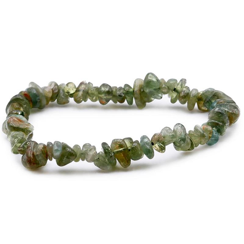 Bracelet apatite verte Madagascar A (perles baroques)