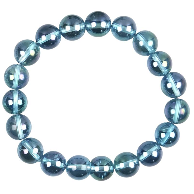 Bracelet aqua aura Brésil AAA (boules 10mm) 