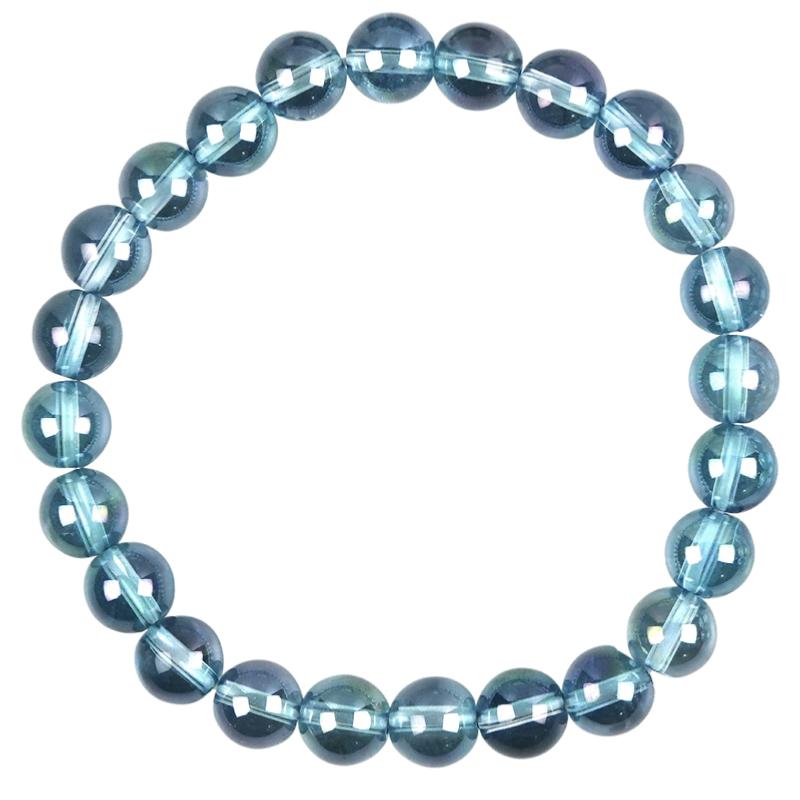 Bracelet aqua aura Brésil AAA (boules 7-8mm) 