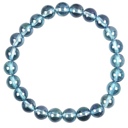 Bracelet aqua aura Brésil AAA (boules 7-8mm) 