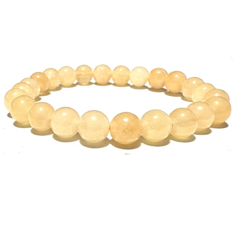 Bracelet aventurine jaune Brésil A (boules 7-8mm)