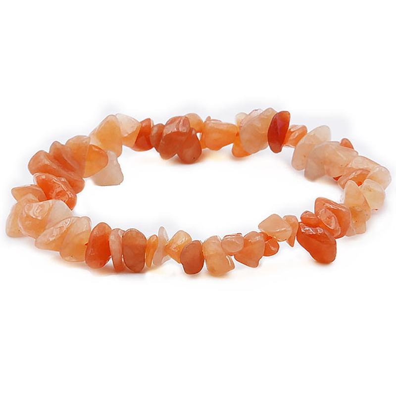 Bracelet aventurine orange Brésil AB (perles baroques)