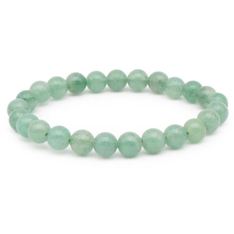 Bracelet aventurine verte Brésil AB (boules 5-6mm)