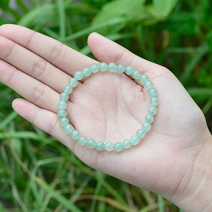 Bracelet aventurine verte Brésil AB (boules 5-6mm)