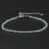 Bracelet aventurine verte perles facettées argent 925