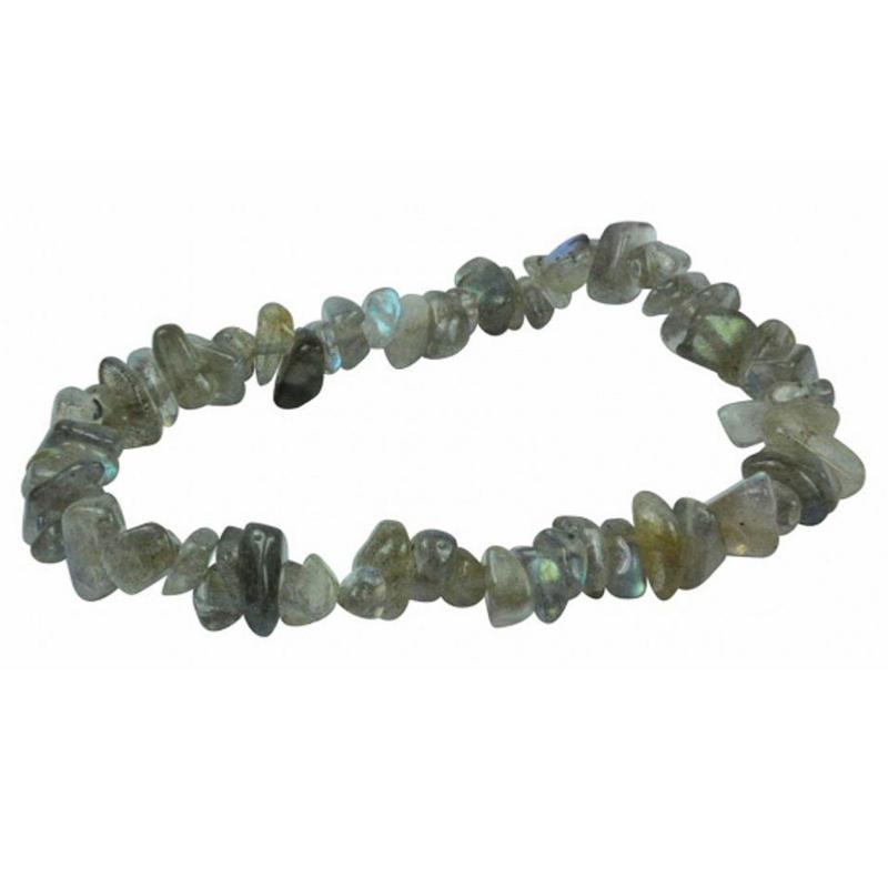 Bracelet labradorite Madagascar AA (perles baroques)