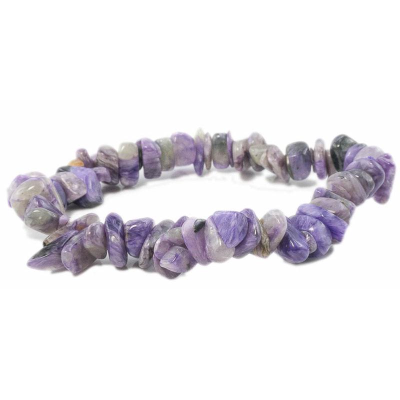 Bracelet charoite Russie AA (perles baroques)