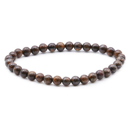 Bracelet bronzite Brésil AB (boules 5-6mm)