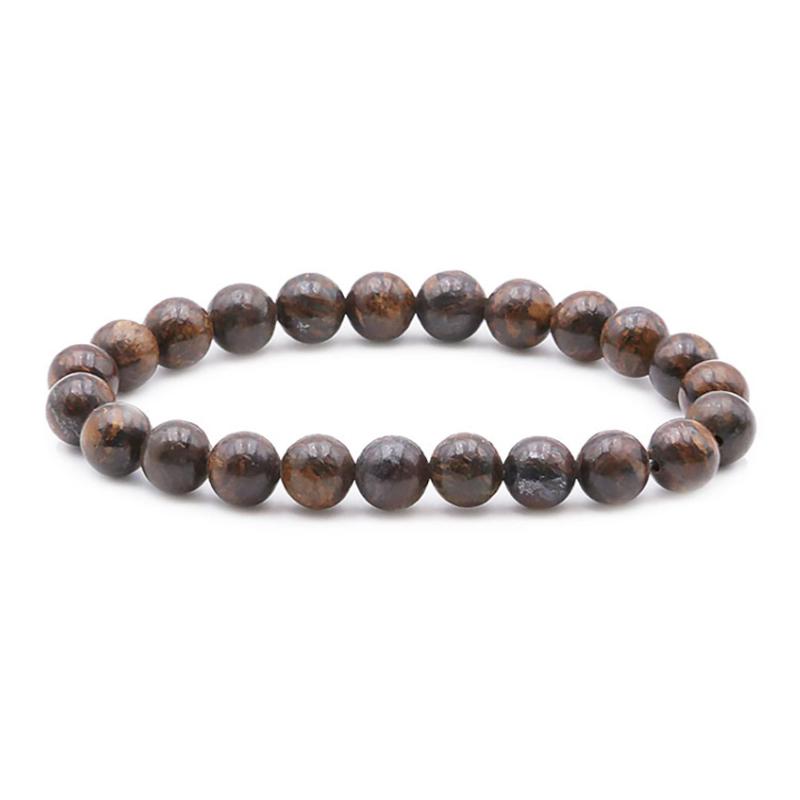 Bracelet bronzite Brésil AB (boules 7-8mm)