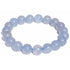 Bracelet calcédoine bleue Namibie AAA (boules 10mm)