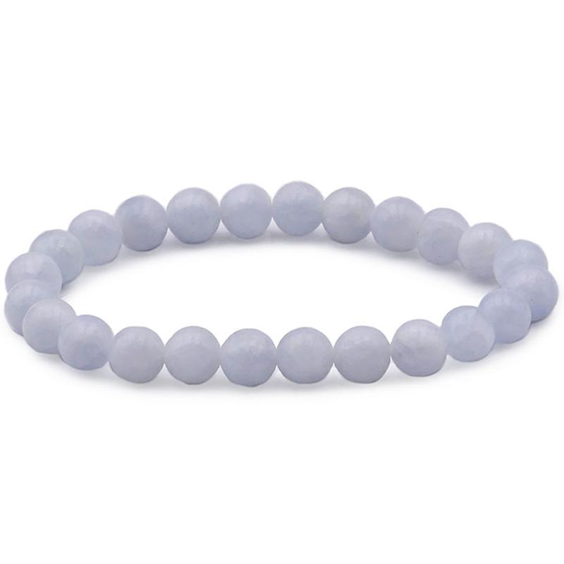 Bracelet calcite bleue Mexique AA (boules 7-8mm)