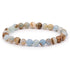 Bracelet calcite bleue sur Guangue Mexique AA (boules 7,5-8,5mm)