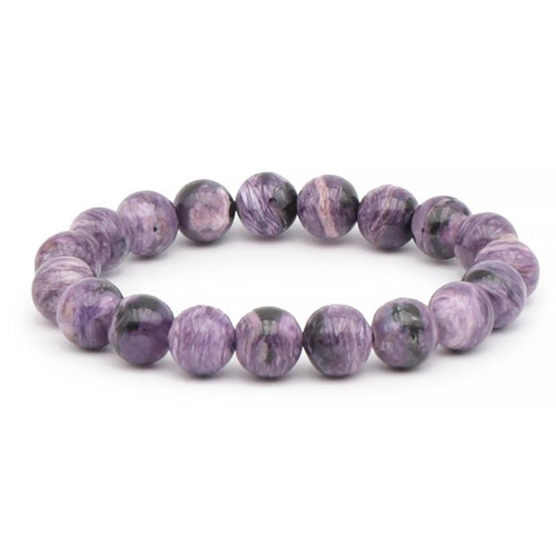 Bracelet charoite Russie AA+ (boules 10-11mm)