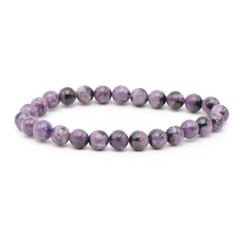 Bracelet charoite Russie AA+ (boules 6-7mm)