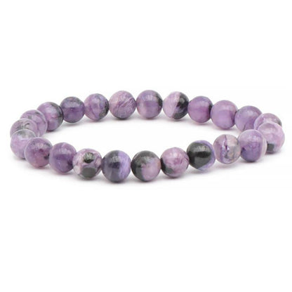 Bracelet charoite Russie AA+ (boules 8-9mm)