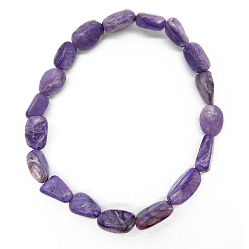 Bracelet charoite Russie A (pierres roulées)