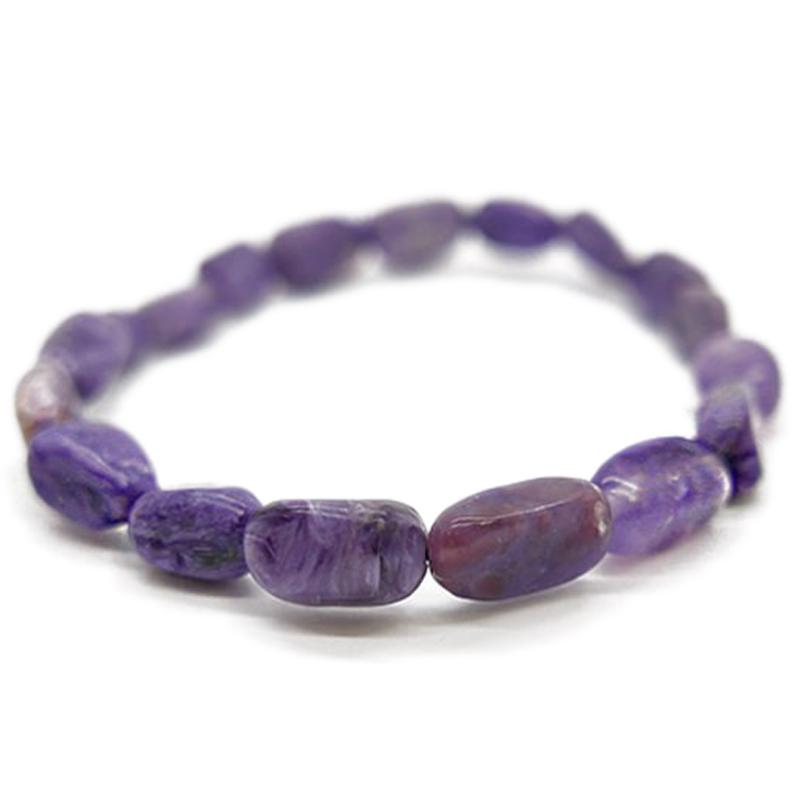 Bracelet charoite Russie A (pierres roulées)