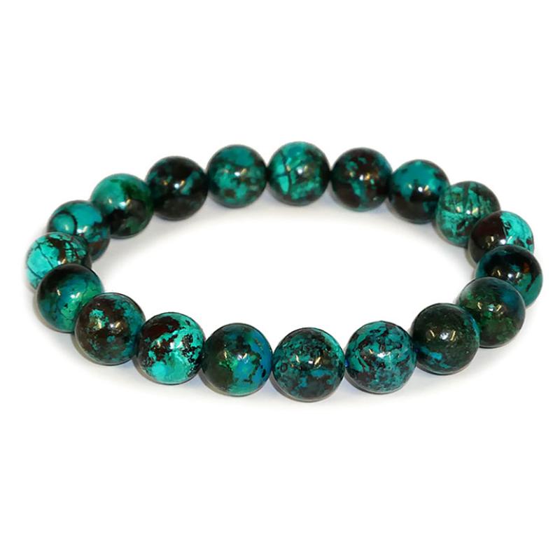 Bracelet chrysocolle Congo AAA (boules 10-11mm)