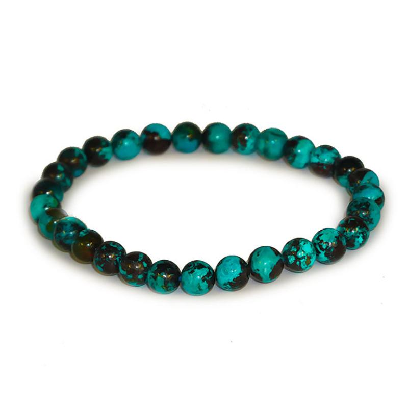 Bracelet chrysocolle Congo AAA (boules 6-7mm)