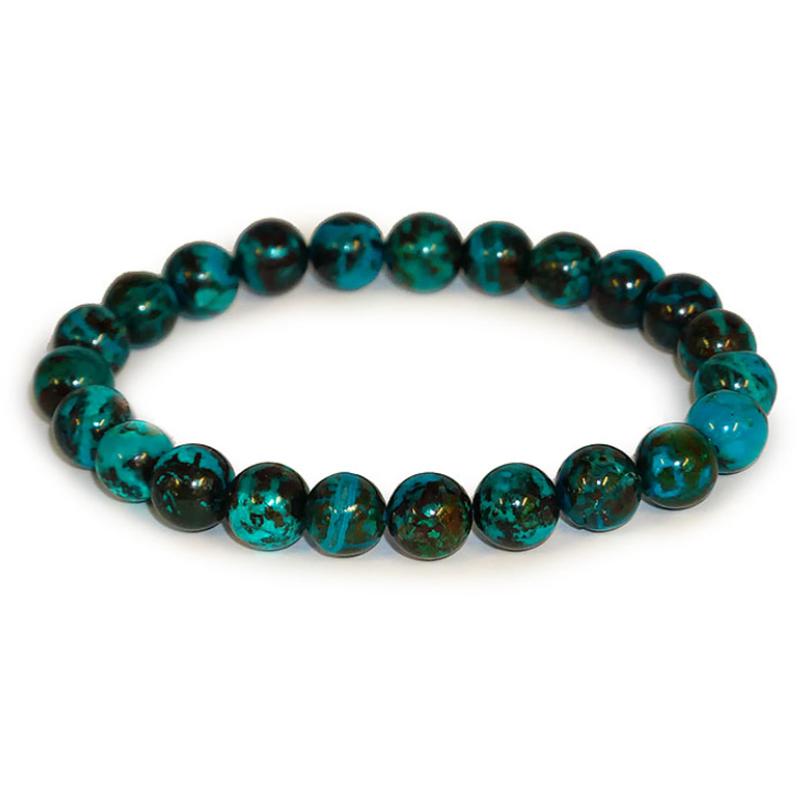 Bracelet chrysocolle Congo AAA (boules 8-9mm)