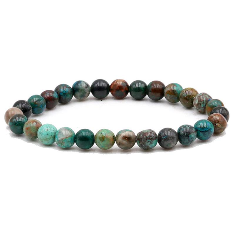 Bracelet chrysocolle Pérou AA (boules 7-8mm)