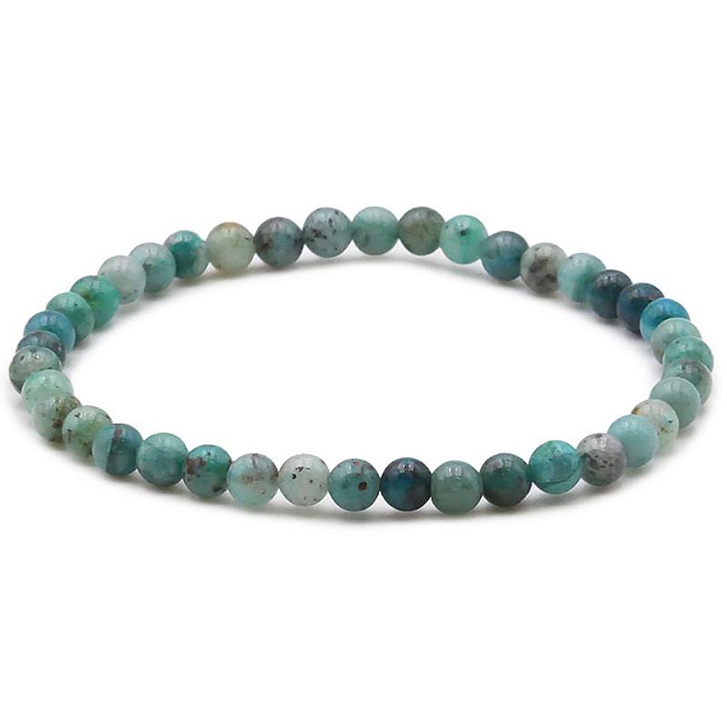 Bracelet chrysocolle Pérou AB (boules 4-5mm)