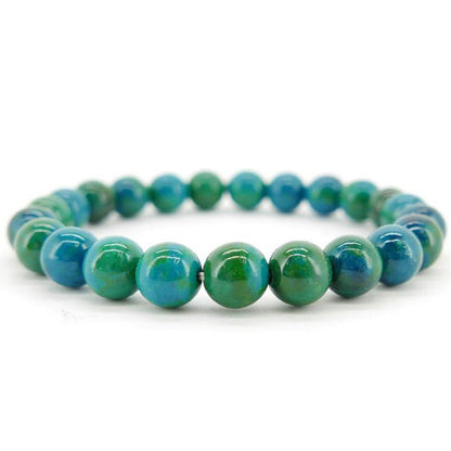 Bracelet chrysocolle Mexique A (boules 10mm)