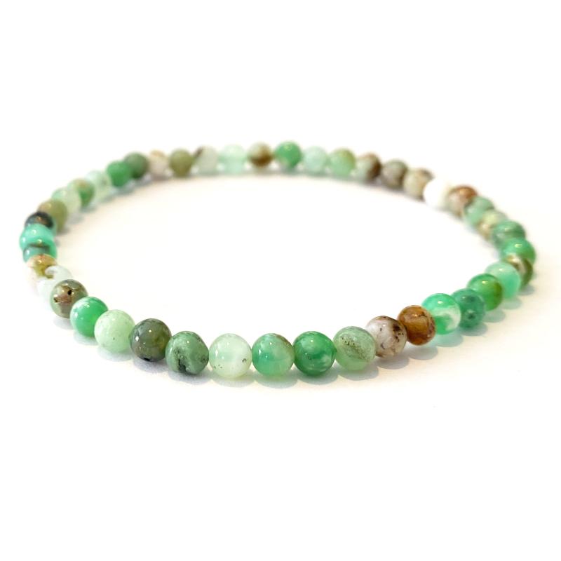 Bracelet Chrysoprase Australie A+ (boules 3-4mm)