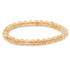 Bracelet citrine chauffée (améthyste chauffée) Brésil AA (boules 5-6mm)