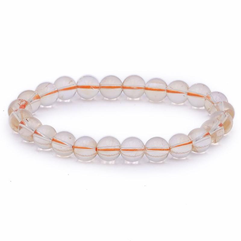 Bracelet citrine naturelle A (boules 7-8mm)