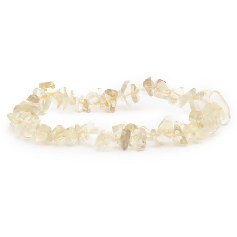 Bracelet citrine naturelle Madagascar AA (perles baroques)