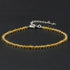 Bracelet citrine naturelle perles facettées argent 925