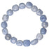 Bracelet calcédoine bleue Namibie A (pierres roulées 10-12mm)