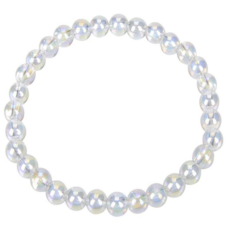 Bracelet quartz angel aura Brésil AAA (boules 5-6mm)