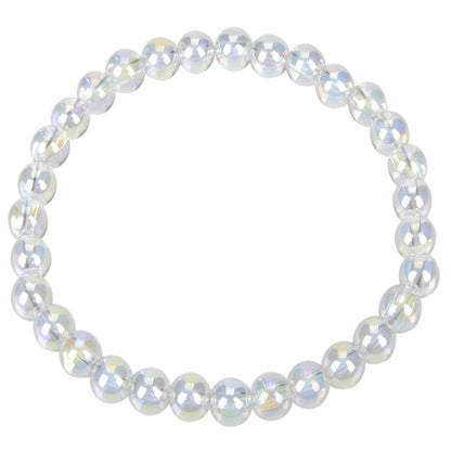 Bracelet quartz angel aura Brésil AAA (boules 5-6mm)