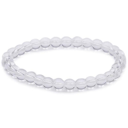 Bracelet cristal de roche Brésil A (boules 5-6mm)