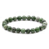 Bracelet diopside vert  Etats-Unis B (boules 7-8mm)