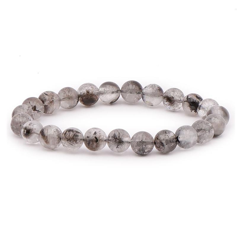 Bracelet cristal Herkimer Pakistan A (boules 7,5-8,5mm)