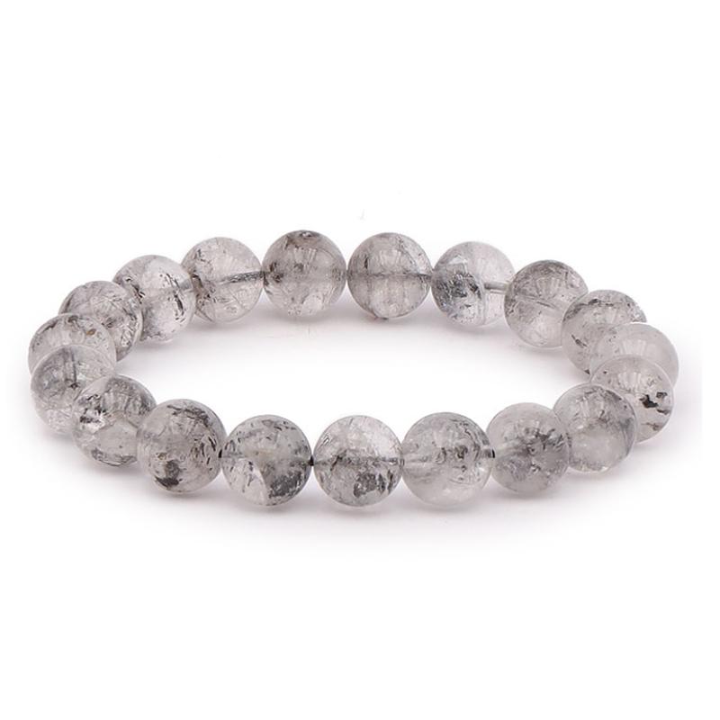 Bracelet cristal Herkimer Pakistan A (boules 9,5-10,5mm)