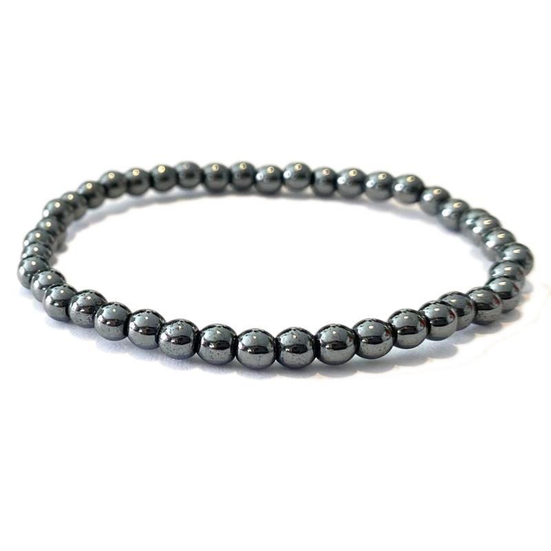 Bracelet taille enfants hématite Chine A (boules 3-4mm)