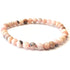 Bracelet taille enfants opale rose AA (boules 3-4mm)