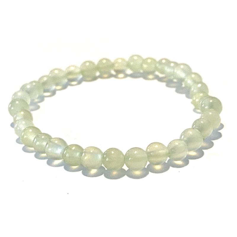 Bracelet taille enfants Jade vert de Chine A (boules 3-4mm)