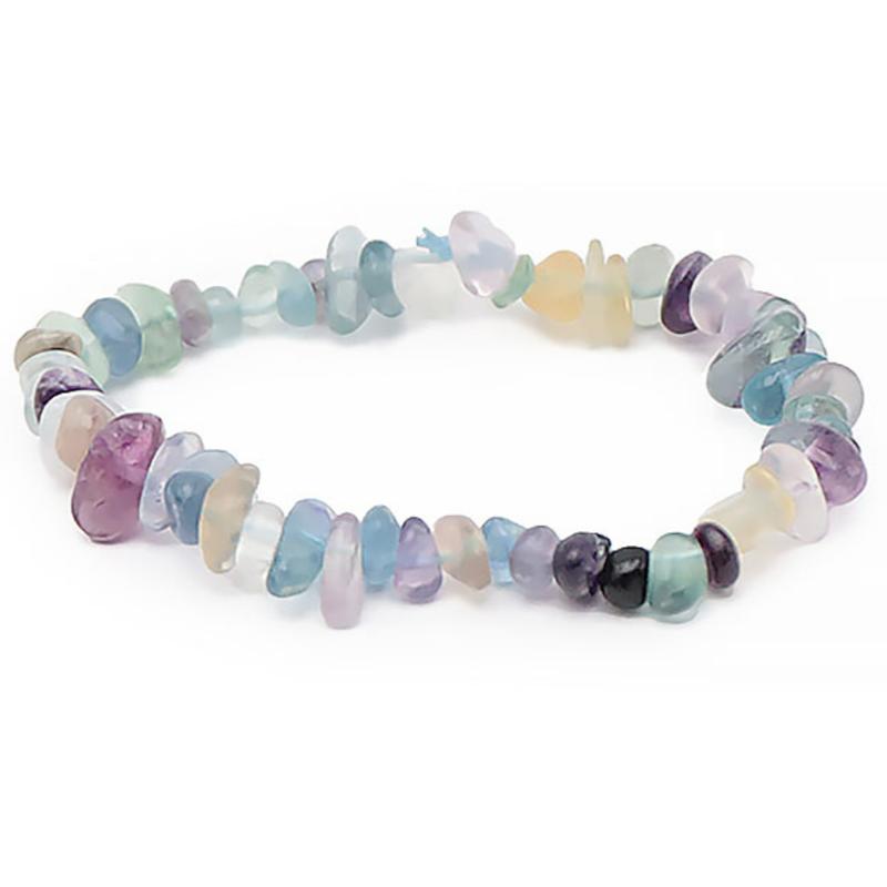 Bracelet fluorine multicolore Chine AA (perles baroques)