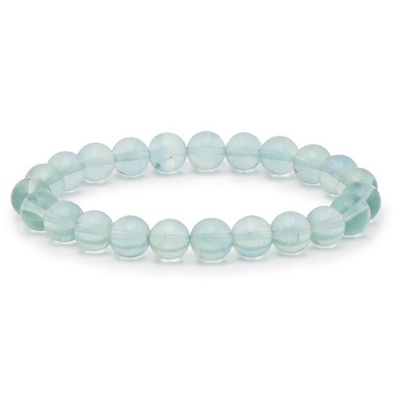 Bracelet fluorine verte Chine AAA  (boules de 7,5-8,5mm)